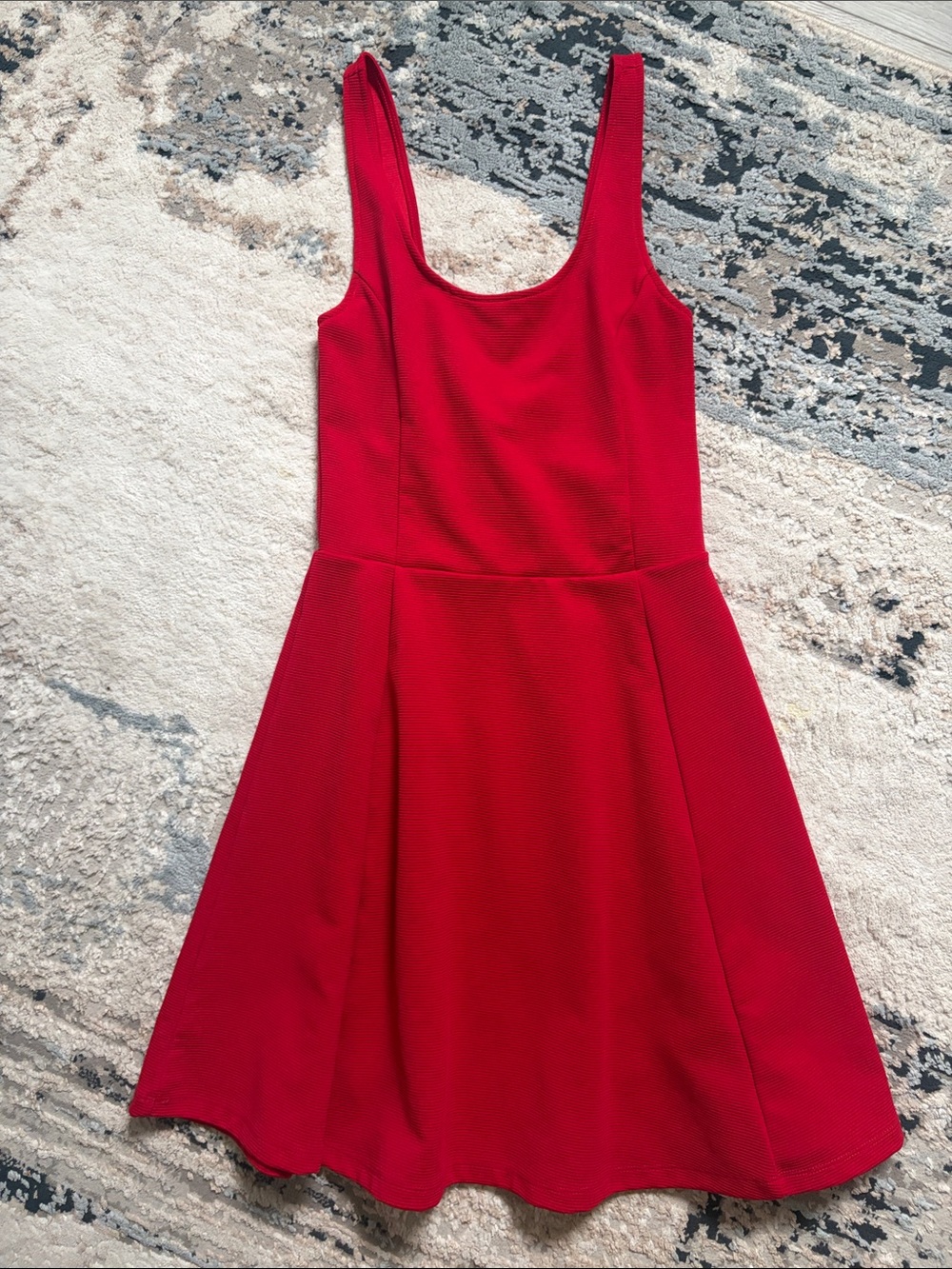 Girls Red Sleeveless Sun Dress